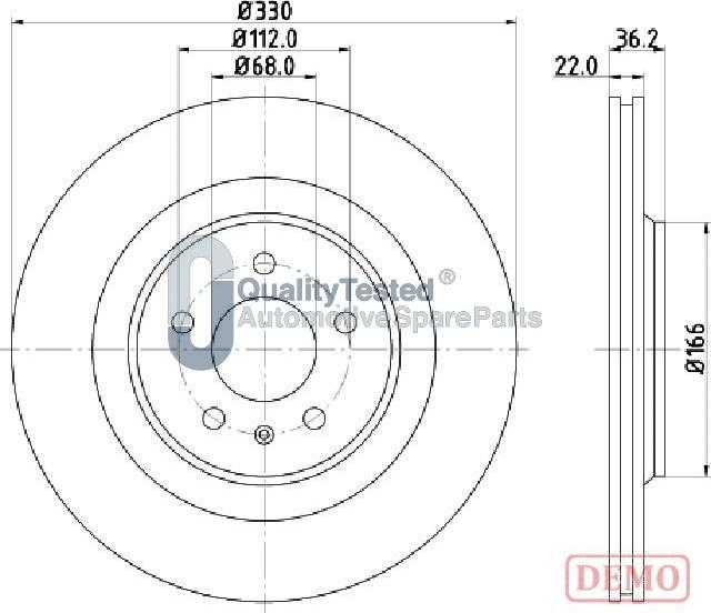 Japanparts DP0910JM - Kočioni disk www.molydon.hr