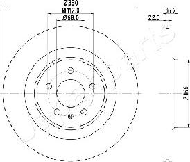 Japanparts DP-0910 - Kočioni disk www.molydon.hr