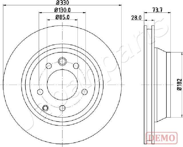 Japanparts DP-0918C - Kočioni disk www.molydon.hr