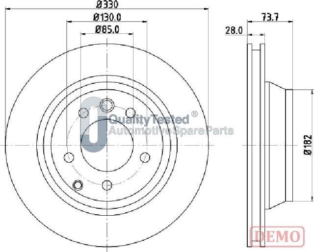 Japanparts DP0918JM - Kočioni disk www.molydon.hr