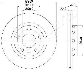 Japanparts DP-0913 - Kočioni disk www.molydon.hr