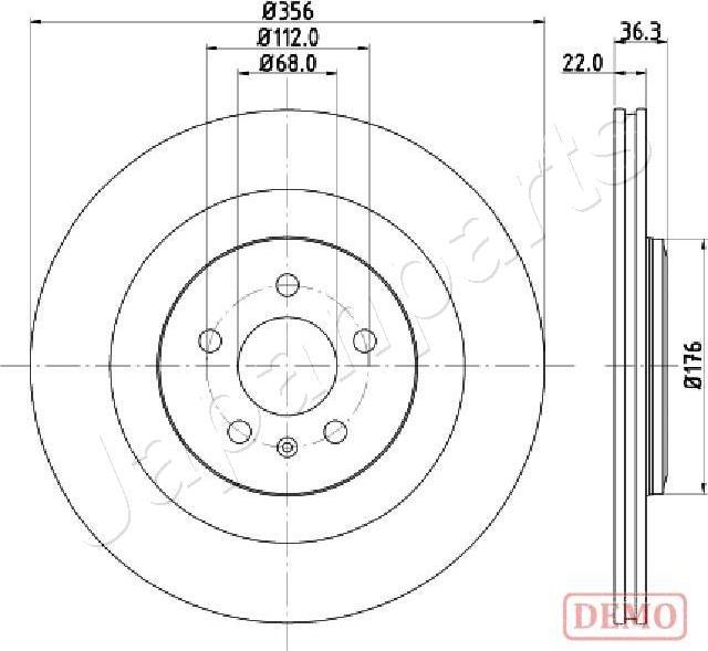 Japanparts DP-0917C - Kočioni disk www.molydon.hr