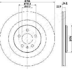 Japanparts DP-0917 - Kočioni disk www.molydon.hr