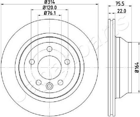 Japanparts DP-0934C - Kočioni disk www.molydon.hr