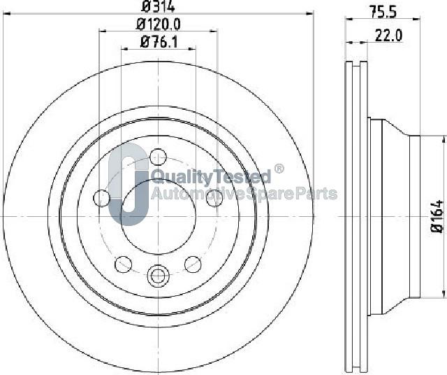 Japanparts DP0934JM - Kočioni disk www.molydon.hr