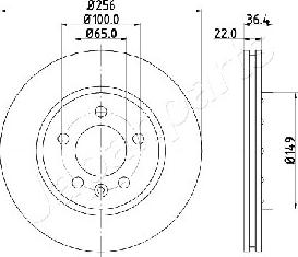 Japanparts DP-0931 - Kočioni disk www.molydon.hr