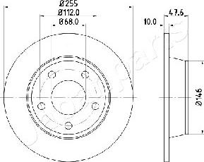 Japanparts DP-0932 - Kočioni disk www.molydon.hr