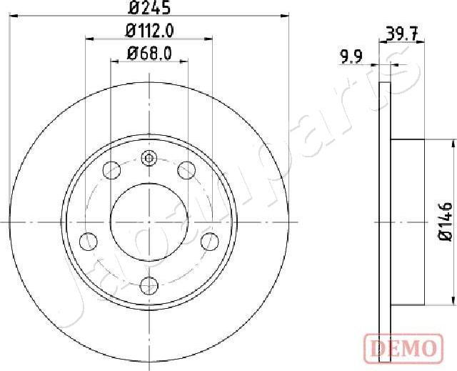 Japanparts DP-0929C - Kočioni disk www.molydon.hr