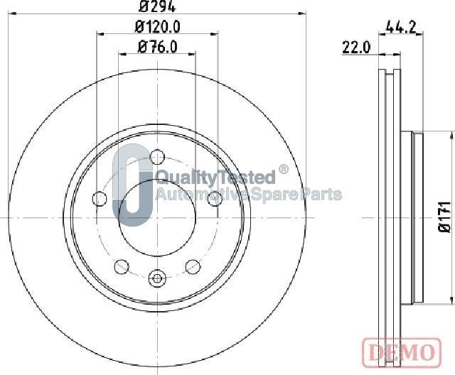 Japanparts DP0925JM - Kočioni disk www.molydon.hr