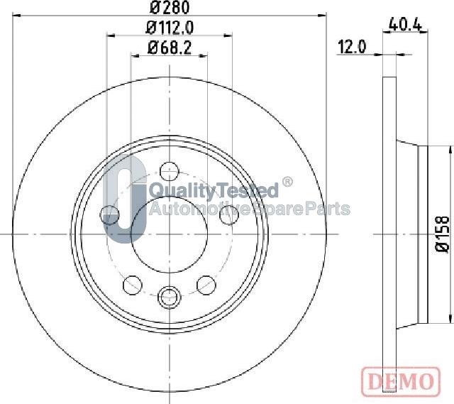 Japanparts DP0926JM - Kočioni disk www.molydon.hr