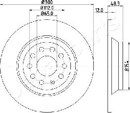 Japanparts DP-0920 - Kočioni disk www.molydon.hr