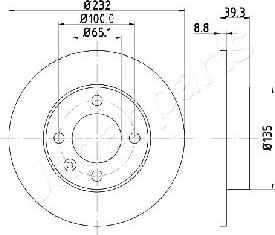 Japanparts DP-0921 - Kočioni disk www.molydon.hr