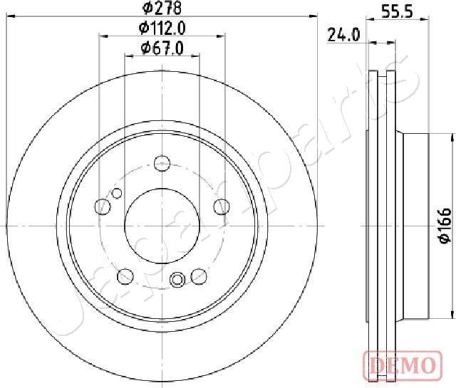 Japanparts DP-0506C - Kočioni disk www.molydon.hr