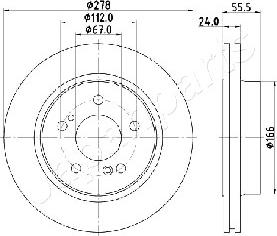 Japanparts DP-0506 - Kočioni disk www.molydon.hr