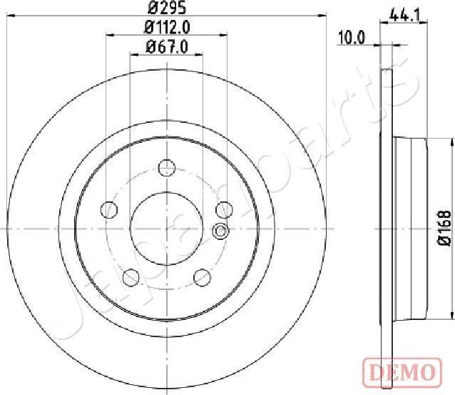 Japanparts DP-0503C - Kočioni disk www.molydon.hr