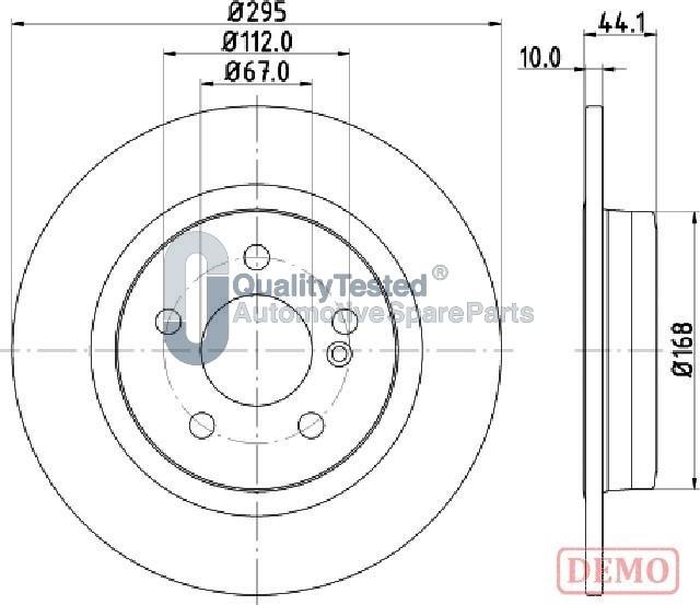 Japanparts DP0503JM - Kočioni disk www.molydon.hr