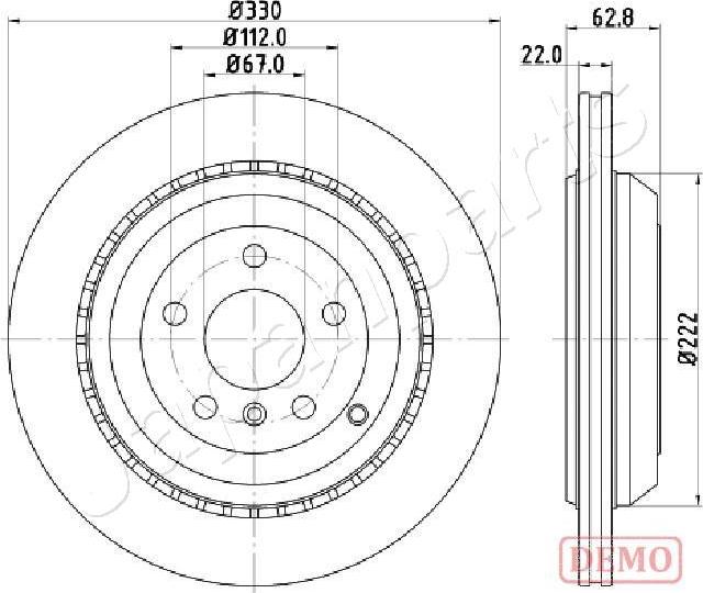 Japanparts DP-0519C - Kočioni disk www.molydon.hr