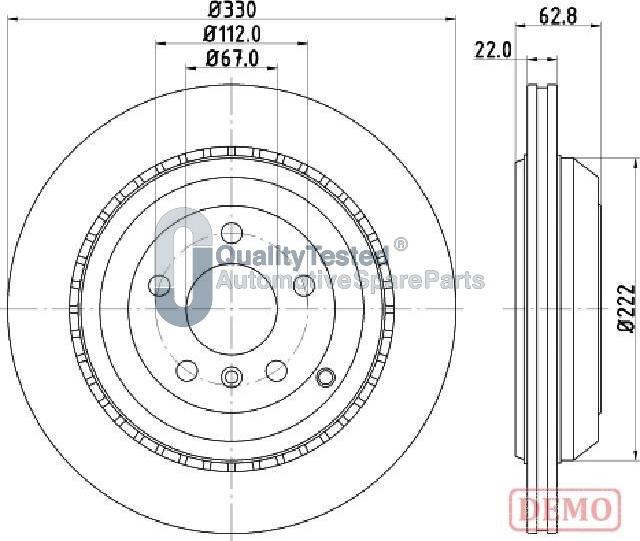 Japanparts DP0519JM - Kočioni disk www.molydon.hr