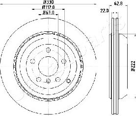 Japanparts DP-0519 - Kočioni disk www.molydon.hr