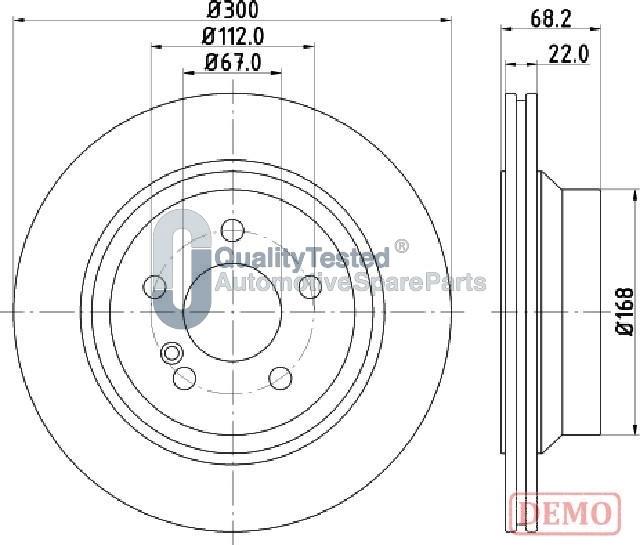 Japanparts DP0514JM - Kočioni disk www.molydon.hr