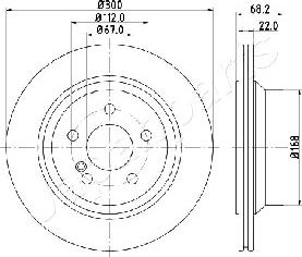 Japanparts DP-0514 - Kočioni disk www.molydon.hr