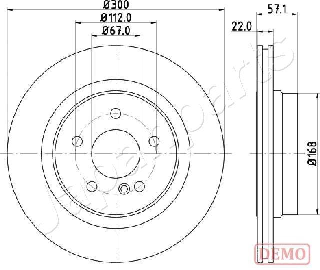 Japanparts DP-0510C - Kočioni disk www.molydon.hr