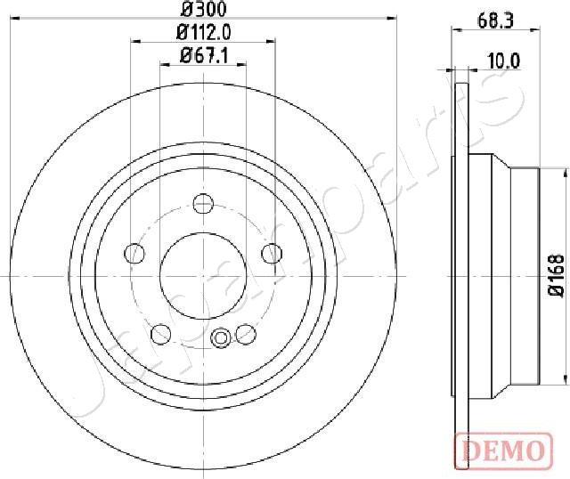 Japanparts DP-0513C - Kočioni disk www.molydon.hr