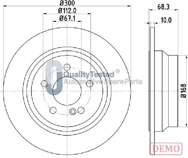 Japanparts DP0513JM - Kočioni disk www.molydon.hr