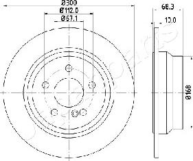 Japanparts DP-0513 - Kočioni disk www.molydon.hr