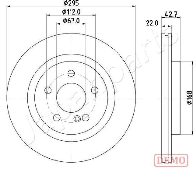 Japanparts DP-0512C - Kočioni disk www.molydon.hr