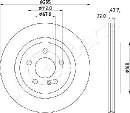 Japanparts DP-0512 - Kočioni disk www.molydon.hr