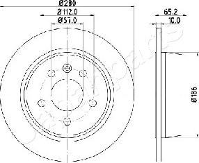 Japanparts DP-0530 - Kočioni disk www.molydon.hr