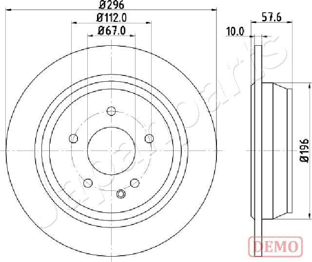 Japanparts DP-0532C - Kočioni disk www.molydon.hr