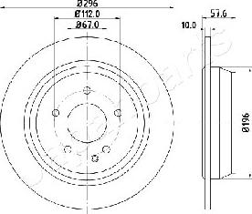 Japanparts DP-0532 - Kočioni disk www.molydon.hr