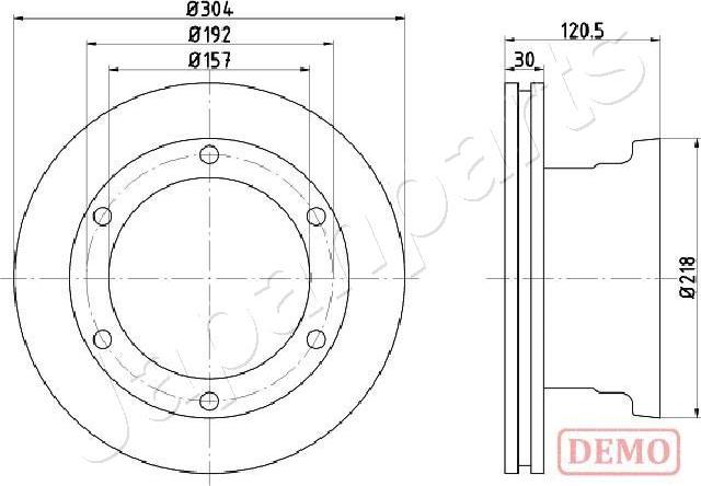 Japanparts DP-0529C - Kočioni disk www.molydon.hr