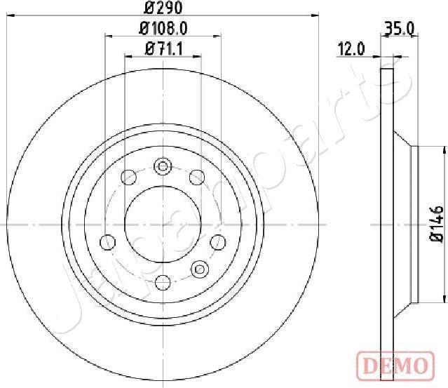 Japanparts DP-0605C - Kočioni disk www.molydon.hr