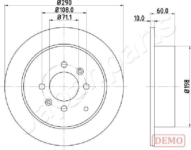 Japanparts DP-0616C - Kočioni disk www.molydon.hr