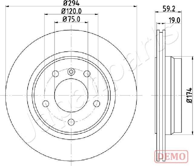 Japanparts DP-0109C - Kočioni disk www.molydon.hr