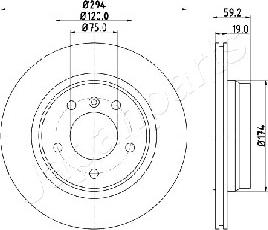 Japanparts DP-0109 - Kočioni disk www.molydon.hr