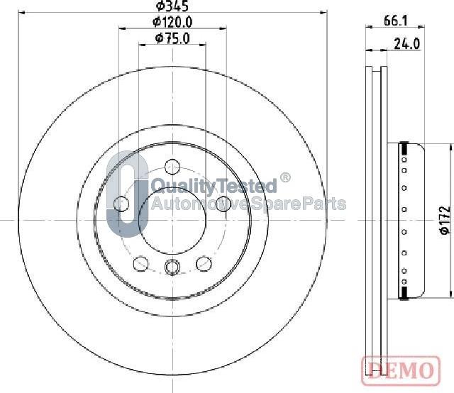 Japanparts DP0104JM - Kočioni disk www.molydon.hr