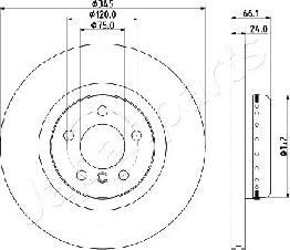 Japanparts DP-0104 - Kočioni disk www.molydon.hr