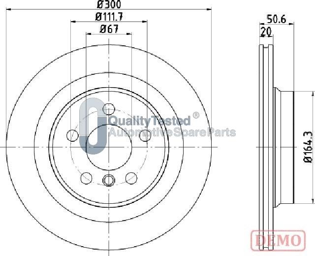 Japanparts DP0106JM - Kočioni disk www.molydon.hr