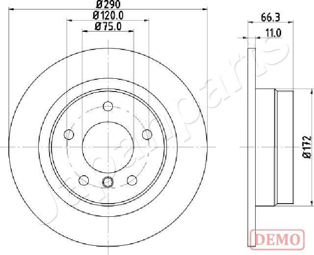 Japanparts DP-0103C - Kočioni disk www.molydon.hr