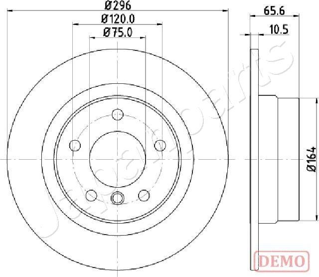 Japanparts DP-0102C - Kočioni disk www.molydon.hr