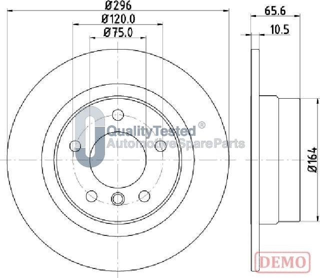 Japanparts DP0102JM - Kočioni disk www.molydon.hr