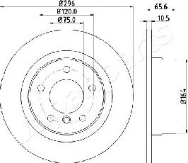 Japanparts DP-0102 - Kočioni disk www.molydon.hr