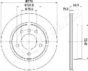 Japanparts DP-0111 - Kočioni disk www.molydon.hr