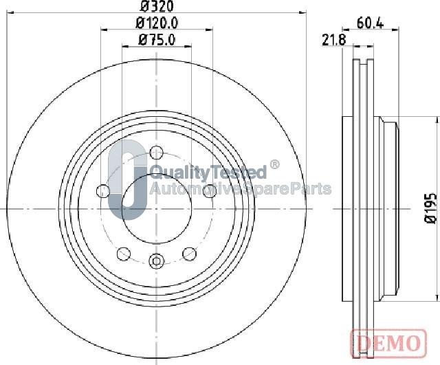 Japanparts DP0113JM - Kočioni disk www.molydon.hr