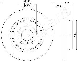 Japanparts DP-0112 - Kočioni disk www.molydon.hr