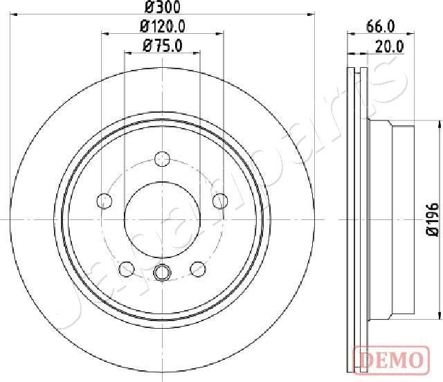 Japanparts DP-0117C - Kočioni disk www.molydon.hr